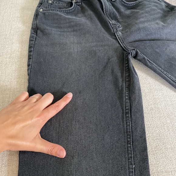 Free People Faded Black “Pacifica” High Rise Slim Straight Jeans - Picture 7 of 9